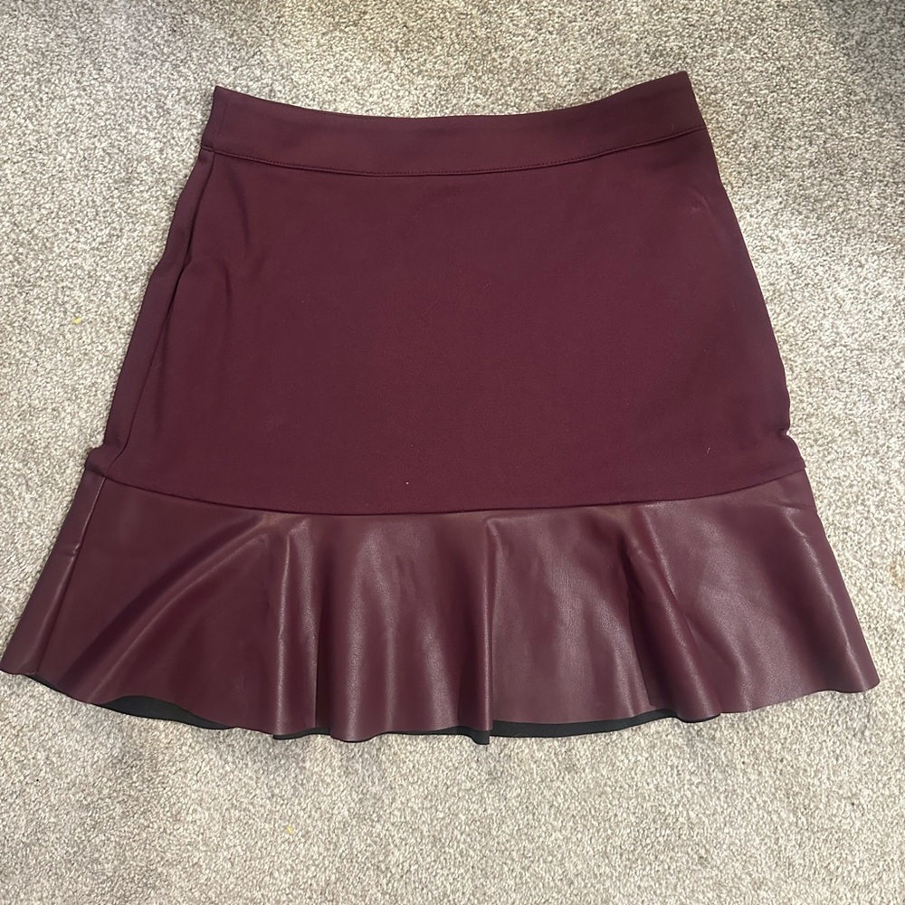 Michael Kors Burgundy Mini Skirt